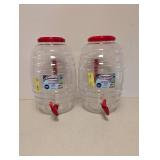 2 NEW AMERICAN MAID BEVERAGE DISPENSER JARS 5 GAL.