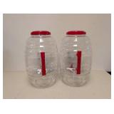 2 NEW AMERICAN MAID BEVERAGE DISPENSER JARS 5 GAL.