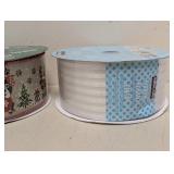 2 KIRKLAND SIGNATURE WIRE-EDGED RIBBON