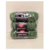 RED HEART SUPER SAVER YARN  GREEN TONES