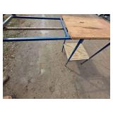 Table Saw stand with roller attachment.