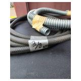 Tubing, 25ft Extension Cord, chain and 3/8" steel cable