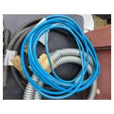 Tubing, 25ft Extension Cord, chain and 3/8" steel cable