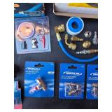 Assorted air fittings and hoses