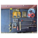 Drill bits, files, and punches