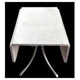 P - Vintage Drop Leaf Table with Metal Legs and Formica Top
