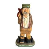 P - Set of 3 Hand Carved Wooden Figurines by Pobbie Crafty Crafts