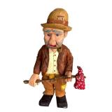 P - Set of 3 Hand Carved Wooden Figurines by Pobbie Crafty Crafts