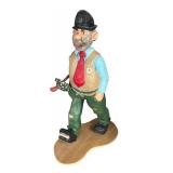 P - Set of 3 Hand Carved Wooden Figurines by Pobbie Crafty Crafts