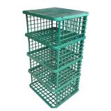 P - Yaffa 4-Tier Plastic Storage Shelf Unit