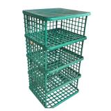 P - Yaffa 4-Tier Plastic Storage Shelf Unit