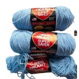 P - Large Collection of Assorted Yarn by Caron, Red Heart, TLC Essentials, Sayelle and More