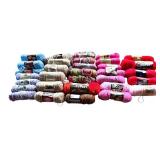 P - Large Collection of Assorted Yarn by Caron, Red Heart, TLC Essentials, Sayelle and More