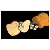 P - Set of 4 Hand Carved Wooden Folk Art Figurines by Pobbies Crafty Crafts