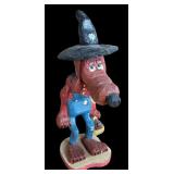 P - Set of 4 Hand Carved Wooden Folk Art Figurines by Pobbies Crafty Crafts