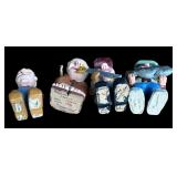 P - Set of 4 Pobbies Crafty Craft Hand-Carved Figurines