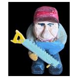 P - Set of 4 Pobbies Crafty Craft Hand-Carved Figurines