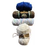 P - Large Mixed Yarn Collection including Red Heart, Homespun, Bernat, Patons and More
