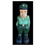 P - Set of 3 Hand Carved Wooden Military Figurines by Pobbies Crafty Crafts