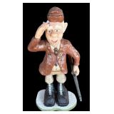 P - Set of 3 Hand Carved Wooden Military Figurines by Pobbies Crafty Crafts