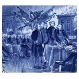 P - Vintage Declaration of Independence 1776 Platter