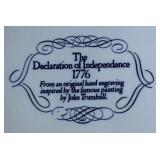 P - Vintage Declaration of Independence 1776 Platter