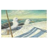 P - Pearl Charlson Original Seagull Painting on Canvas
