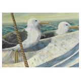 P - Pearl Charlson Original Seagull Painting on Canvas