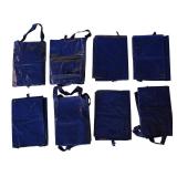 P - Set of 8 Large Blue Tote Bags