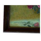 P - Original Floral Still Life Painting by Pearl Charlson
