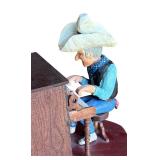 P - Honky Tonk Tom Hand Carved Wooden Sculpture by Pobbies Crafty Crafts