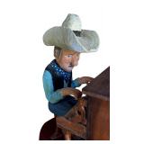 P - Honky Tonk Tom Hand Carved Wooden Sculpture by Pobbies Crafty Crafts
