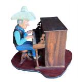 P - Honky Tonk Tom Hand Carved Wooden Sculpture by Pobbies Crafty Crafts