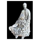 P - Vintage Ceramic Hand Painted Nativity Sculpture