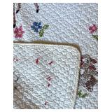 P - Vintage Needlepoint Quilt with Woodland Animals