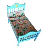 P - Vintage Wooden Doll Bed