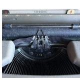 P - Vintage Smith-Corona Sterling Portable Typewriter with Case