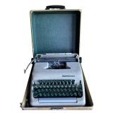 P - Vintage Smith-Corona Sterling Portable Typewriter with Case
