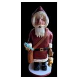 P - Set of 6 Hand-Carved Santa Figurines by Midwest and Pobbies Crafty Crafts