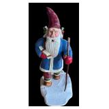 P - Set of 6 Hand-Carved Santa Figurines by Midwest and Pobbies Crafty Crafts