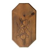 P - Set of 3 Vintage Wooden Wall Decor Boards with Handcrafted Designs
