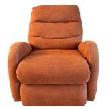 LR - Orange Swivel Upholstered Recliner Chair