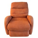LR - Orange Swivel Upholstered Recliner Chair