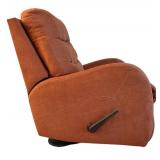 LR - Orange Swivel Upholstered Recliner Chair