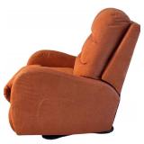 LR - Orange Swivel Upholstered Recliner Chair