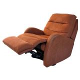 LR - Orange Swivel Upholstered Recliner Chair