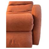 LR - Orange Swivel Upholstered Recliner Chair