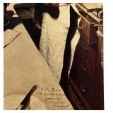 LR - Framed Norman Rockwell Barbershop Quartet Print