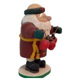 LR - Set of 4 Pobbles Crafty Crafts Hand Carved Santa Figurines