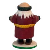 LR - Set of 4 Pobbles Crafty Crafts Hand Carved Santa Figurines